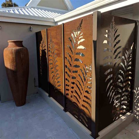 decorative outdoor metal privacy screens